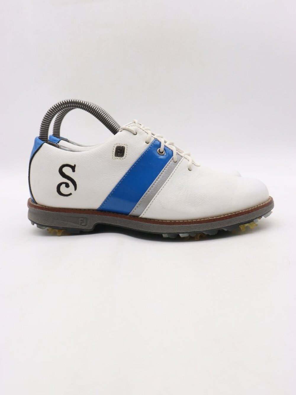 FootJoy DryJoys Premiere Series Golf Shoes Women's Size 6 M White Blue Athletic
